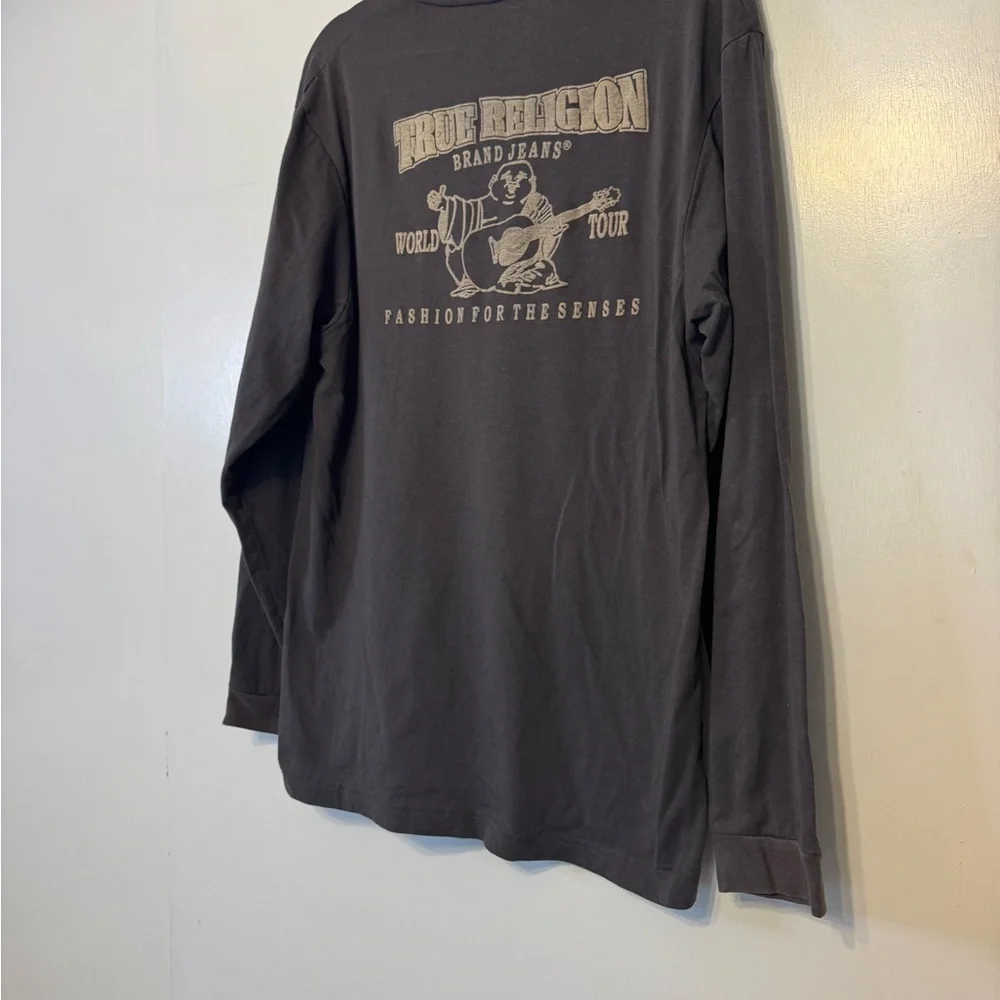 True‎ Religion World Tour Dark Gray Long Sleeve Shirt